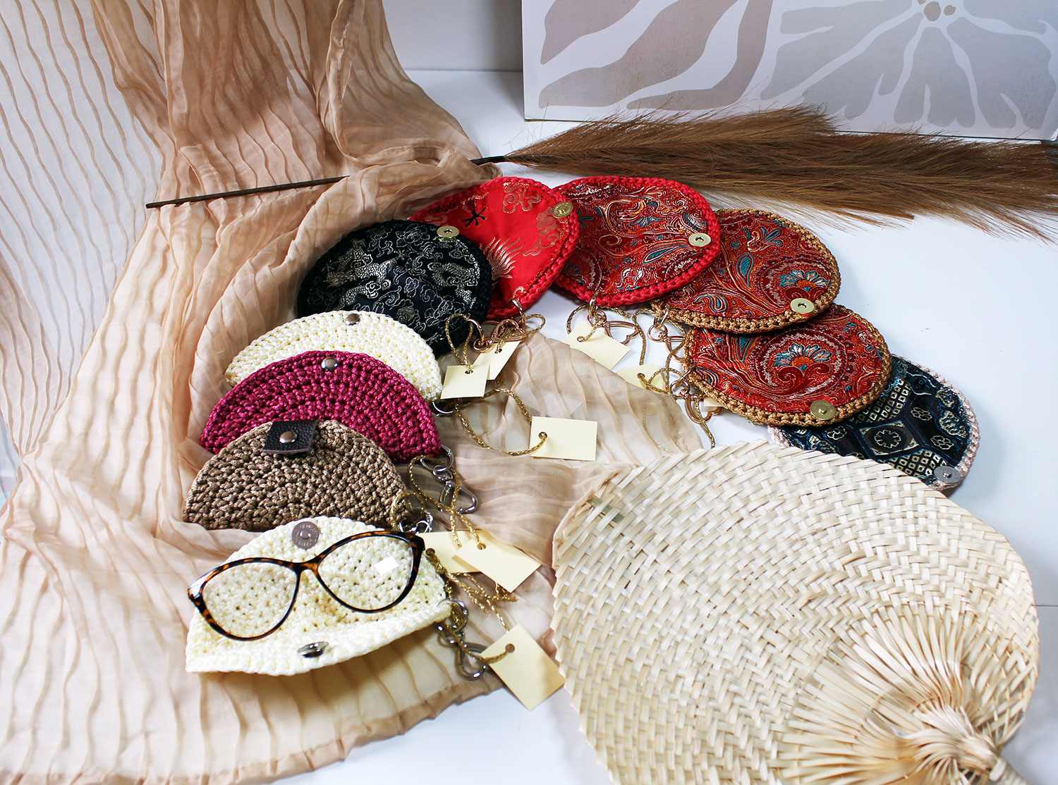 Pochette à lunettes doublée